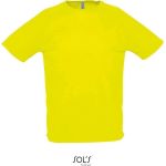 Pánské sportovní tričko SPORTY - Neon yellow XL