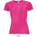 Sport-T-Shirt für Damen SPORTS - neonpink S