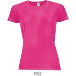 Sport-T-Shirt für Damen SPORTS - neonpink S