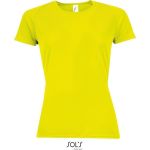 Dámské sportovní tričko SPORTY - neon yellow XXL