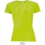 Sport-T-Shirt für Damen SPORTS - neongrün XL