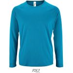 Pánské sportovní tričko SPORTY s dlouhým rukávem - Aqua M