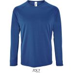 Herren-Sport-T-Shirt SPORTS mit langen Ärmeln – Königsblau S