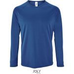 Herren-Sport-T-Shirt SPORTS mit langen Ärmeln – Königsblau M