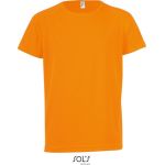 Sport-T-Shirt für Kinder - SPORTS Neonorange 8 Jahre