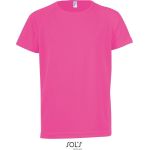 Sport-T-Shirt für Kinder – SPORTS – Neonrosa 12 Jahre