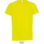 Sport-T-Shirt für Kinder – SPORTS – Neongelb 10 Jahre