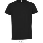 Sport-T-Shirt für Kinder – SPORTS – Schwarz 10 Jahre