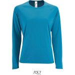 Dámské sportovní tričko SPORTY s dlouhým rukávem - Aqua XXL