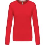 Damen-T-Shirt – Kariban K383 mit langen Ärmeln – Rot 3XL