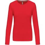 Damen T-Shirt – Kariban K383 Langarm – Rot S