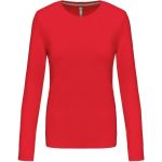 Damen-T-Shirt – Kariban K383 mit langen Ärmeln – Rot 3XL