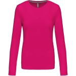 Damen T-Shirt – Kariban K383 Langarm – Fuchsia M