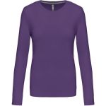 Damen T-Shirt – Kariban K383 Langarm – Lila XL