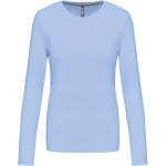 Damen-T-Shirt – Kariban K383 mit langen Ärmeln – Himmelblau S