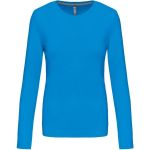 Damen-T-Shirt – Kariban K383 mit langen Ärmeln – Tropisches Blau XXL