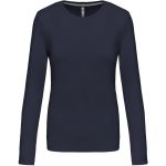 Damen-T-Shirt – Kariban K383 mit langen Ärmeln – Marineblau 3XL
