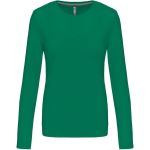 Dámské tričko - Kariban K383 s dlouhým rukávem - Kelly green XXL