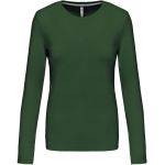 Damen-T-Shirt – Kariban K383 mit langen Ärmeln – Waldgrün XL