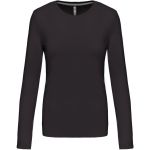 Dámské tričko - Kariban K383 s dlouhým rukávem - Dark grey 3XL