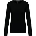 Damen T-Shirt – Kariban K383 Langarm – Schwarz XL