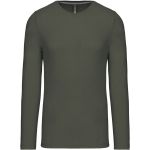 Herren-T-Shirt – Kariban K359 Langarm – Dunkelkhaki S
