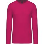 Herren-T-Shirt – Kariban K359 Langarm – Fuchsia XL