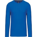 Pánské tričko - Kariban K359 s dlouhým rukávem - Light royal blue 3XL