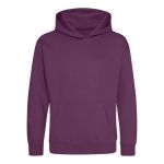 Kinder-Sweatshirt JustHoods - Pflaume 9/11 Jahre