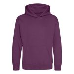 Kinder-Sweatshirt JustHoods - Pflaume 3/4 Jahre