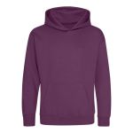 Kinder-Sweatshirt JustHoods - Pflaume 5/6 Jahre
