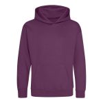 Kinder-Sweatshirt JustHoods - Pflaume 7/8 Jahre