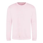 Unisex mikina bez kapuce JustHoods - Baby pink L