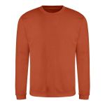 Unisex-Sweatshirt ohne Kapuze JustHoods - Gebranntes Orange XXL