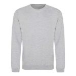 Unisex mikina bez kapuce JustHoods - Heather grey 4XL