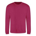 Unisex mikina bez kapuce JustHoods - Hot pink L