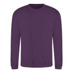Unisex mikina bez kapuce JustHoods - Plum L