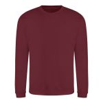 Unisex mikina bez kapuce JustHoods - Red hot chilli S