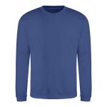 Unisex mikina bez kapuce JustHoods - Royal blue XXL