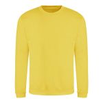 Unisex-Sweatshirt ohne Kapuze JustHoods - Sonnengelb XXL