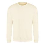 Unisex mikina bez kapuce JustHoods -  Vanilla milksake M