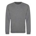 Unisex mikina bez kapuce JustHoods - Graphite heather XL