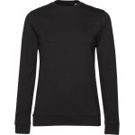 Damen-Sweatshirt ohne Kapuze #Set In - Schwarz pur XS