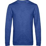 Herren-Sweatshirt ohne Kapuze #Set in - Heather Royalblau 3XL