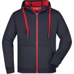 Herren-Sweatshirt Doubleface JN355 – Marine/Rot XXL
