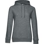 Damen Kapuzenpullover KING Hooded - Heather mittelgrau XL