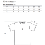 Herren-Sport-T-Shirt FANTASY - Neon-Mandarine 3XL