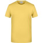 Pánské tričko z bio bavlny James+Nicholson 8008 - Light yellow L