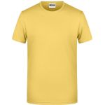 Herren-T-Shirt aus Bio-Baumwolle James+Nicholson 8008 – Hellgelb S