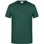 Herren-T-Shirt aus Bio-Baumwolle James+Nicholson 8008 – Dunkelgrün M